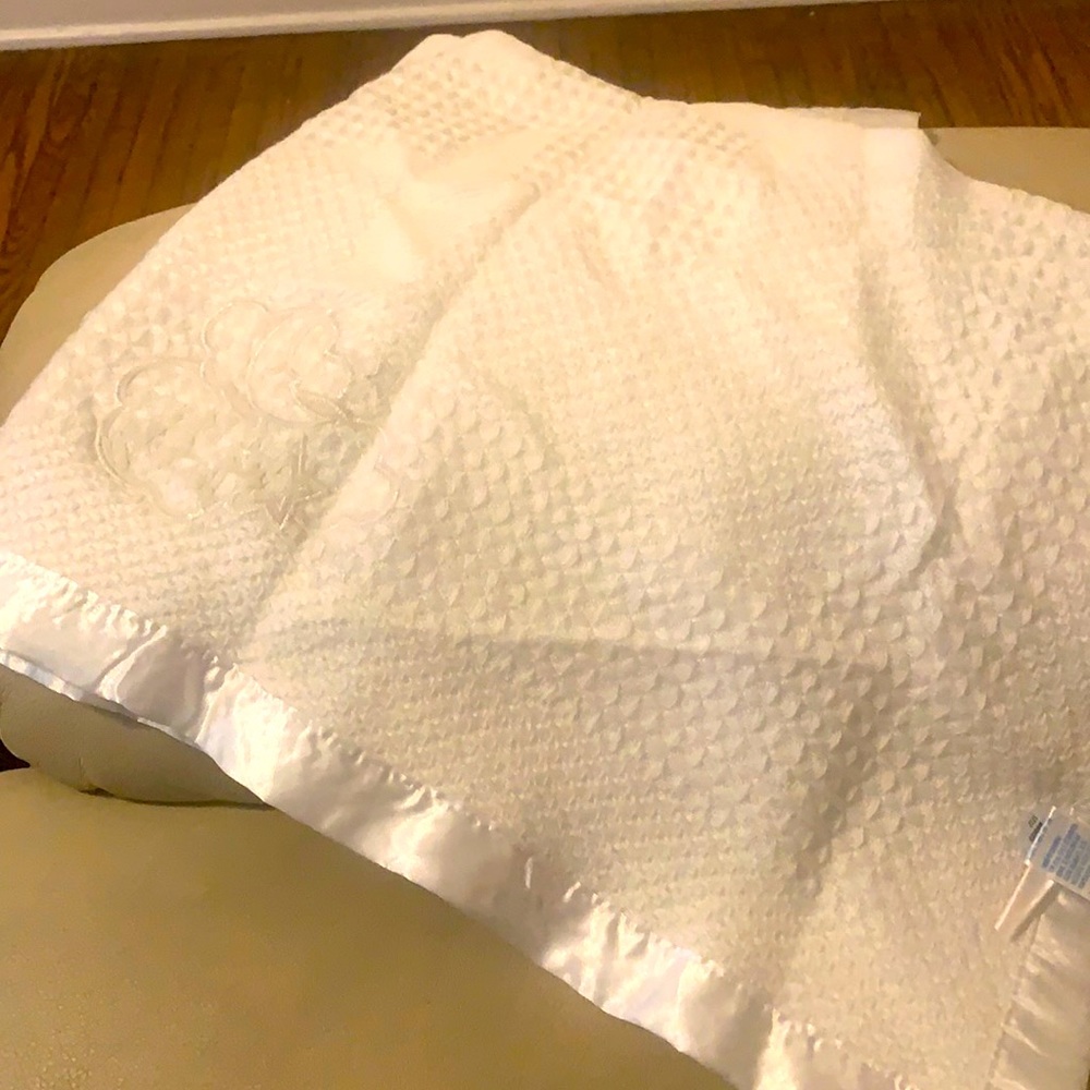 Christianity blanket white used once